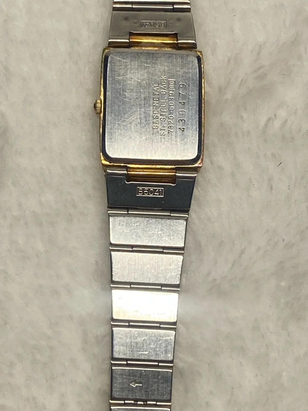 Vintage Seiko Gold Tone Tank Ladies Watch Working Condition